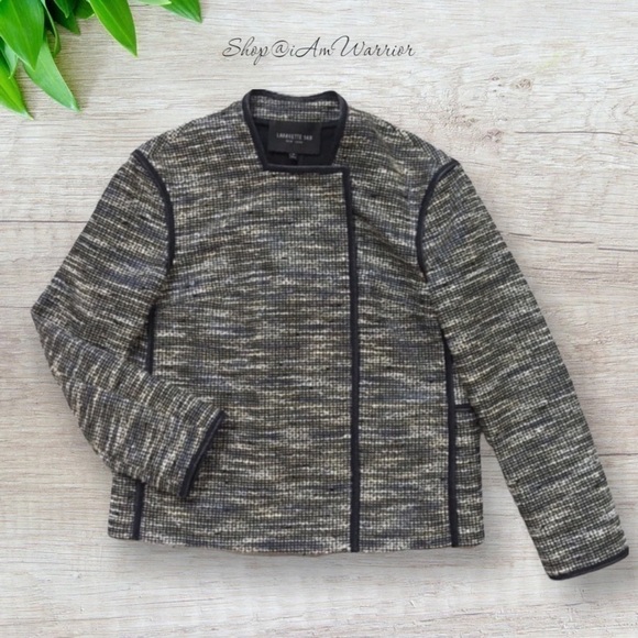 Lafayette 148 tweed metallic collarless blazer *shop@iamwarrior - Picture 3 of 10